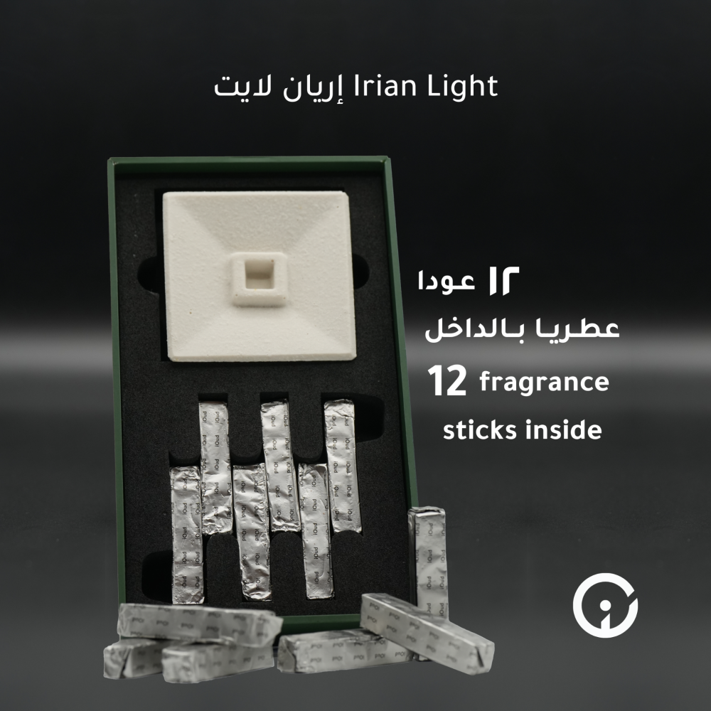 irian Light Oud, pure, rich and aromatic, in 12 pieces.
