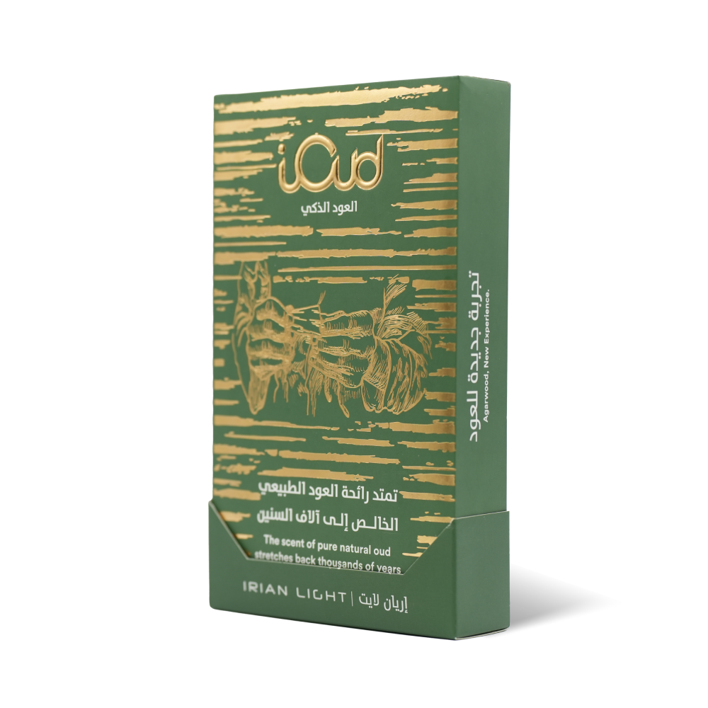 irian Light Oud, pure, rich and aromatic, in 12 pieces.